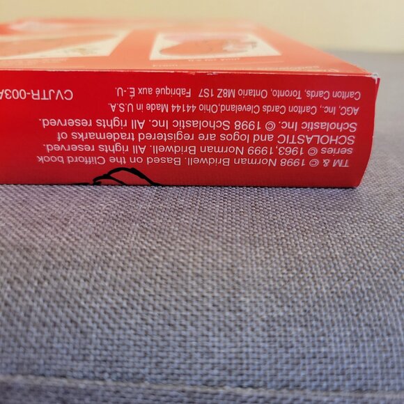 Clifford the Big Red Dog Valentine's Day Cards Vintage NOS 1998 w/ FLAW - Picture 5 of 6